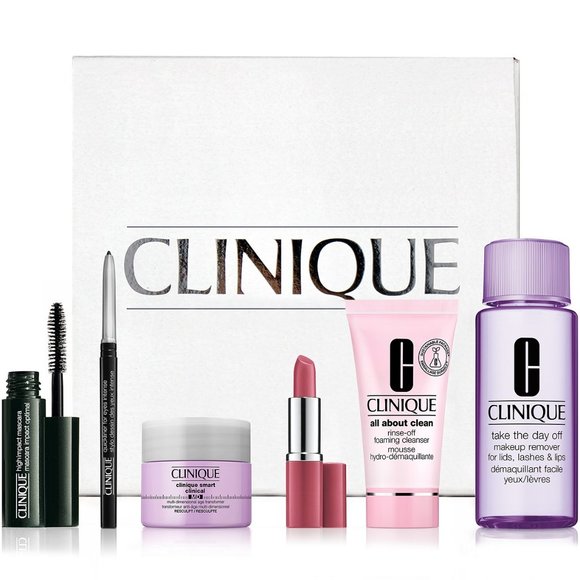 Clinique Other - Clinique 6 pc makeup kit mascara eyeliner lipstick